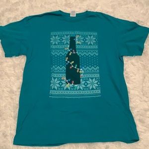 Beer Christmas sweater tee size large